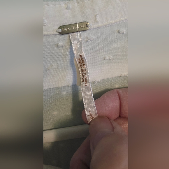 Free People Everyday Girl Dotted Swiss Blouse (Size L) - Picture 5 of 5